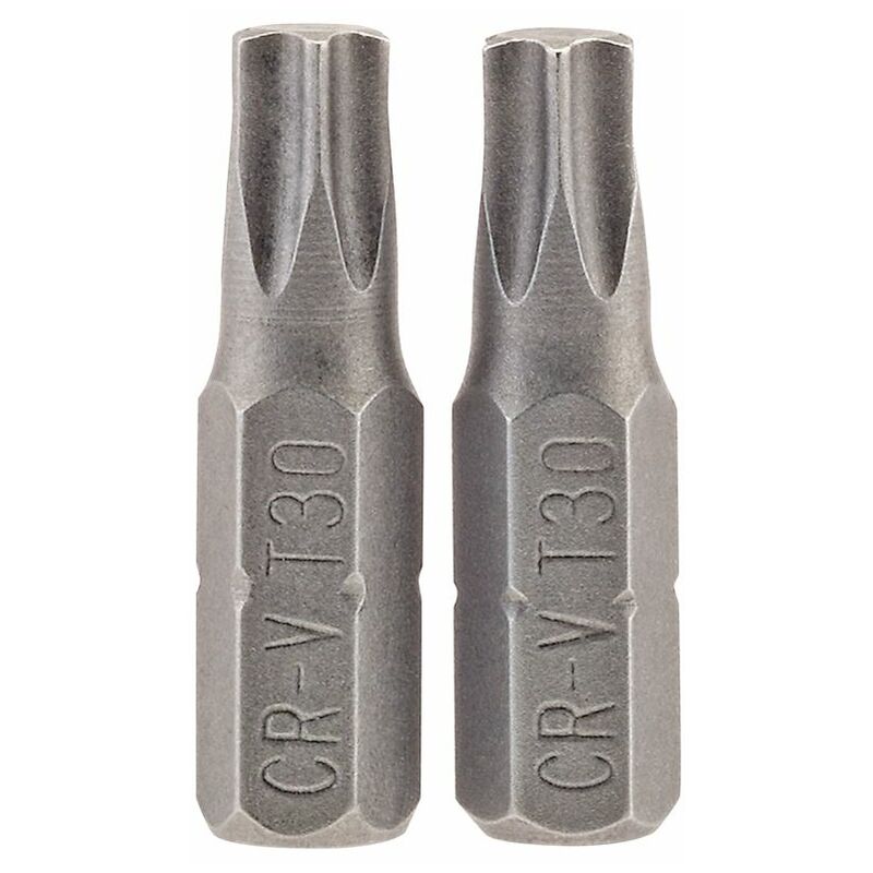 Draper T30 1/4 Hex. Draper TX-STAR&174 Insert Bit 25mm Long x 2 (66435)