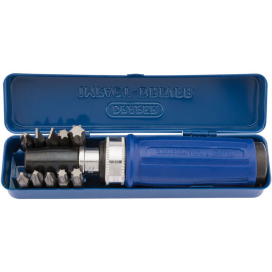Draper Tools - Draper Impact Screwdriver 12 Piece Cased Set TX-Star Pozidriv 22322 2800/10