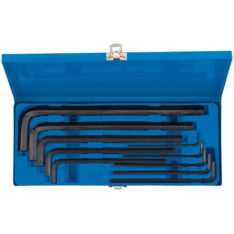 Draper Tools - Draper Metric Extra Long Pattern Hexagon Key Set (10 Piece) (33895)
