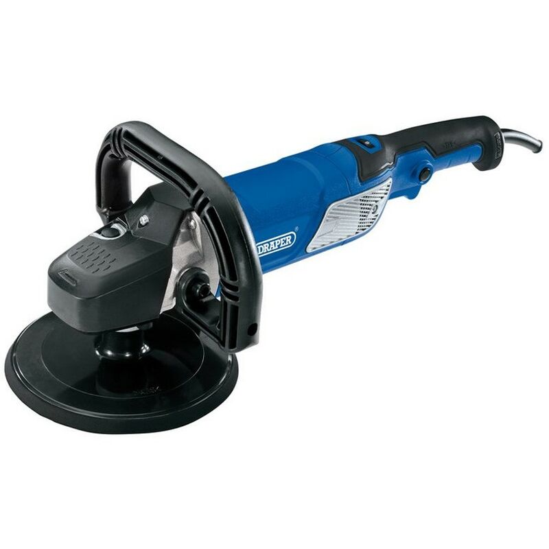 Draper Tools - draper car polisher polishing machine 180MM 1200W buffer and pads kit 56680