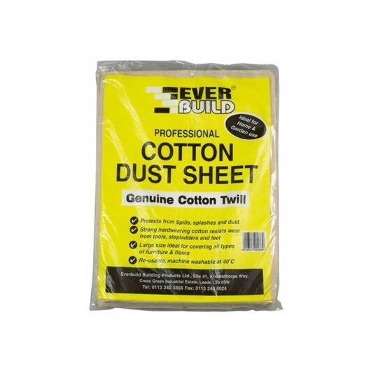 Dust Cotton Dust Sheet 3.6 x 2.7m evbdust - Everbuild