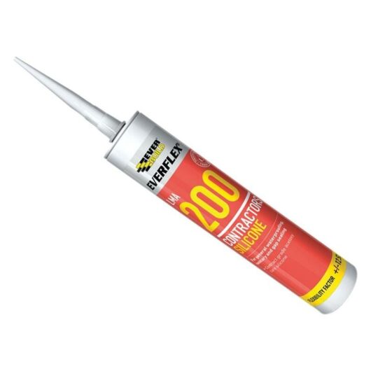 Everbuild - 200TR Everflex lma 200 Contractor's Silicone 295ml Translucent EVB200TR