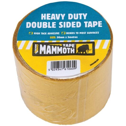 Everbuild - 2HDDOUBLE50 Heavy-Duty Double-Sided Tape 50mm x 5m EVB2HDDST50