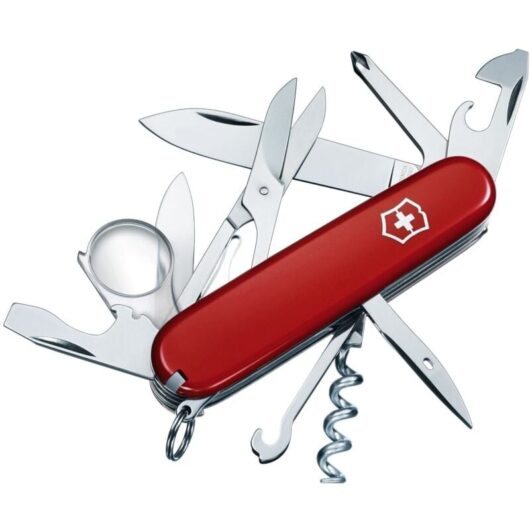 Explorer Army Knife Red Blister Pack vicexplb