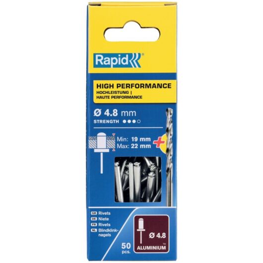 FP - Rapid High Performance Rivets 4.8 x 25mm Blister of 50 RPD5000392