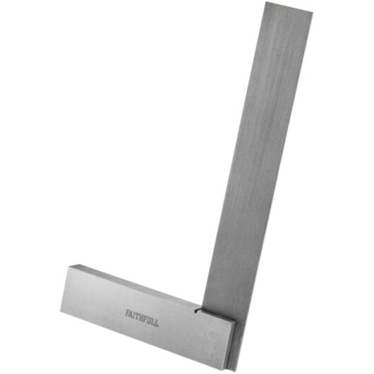 Faithfull 150mm (6-inch) Engineer's Square (Model: FAIES6, Part Number: ASS6783) for Precise Machining and Measurement