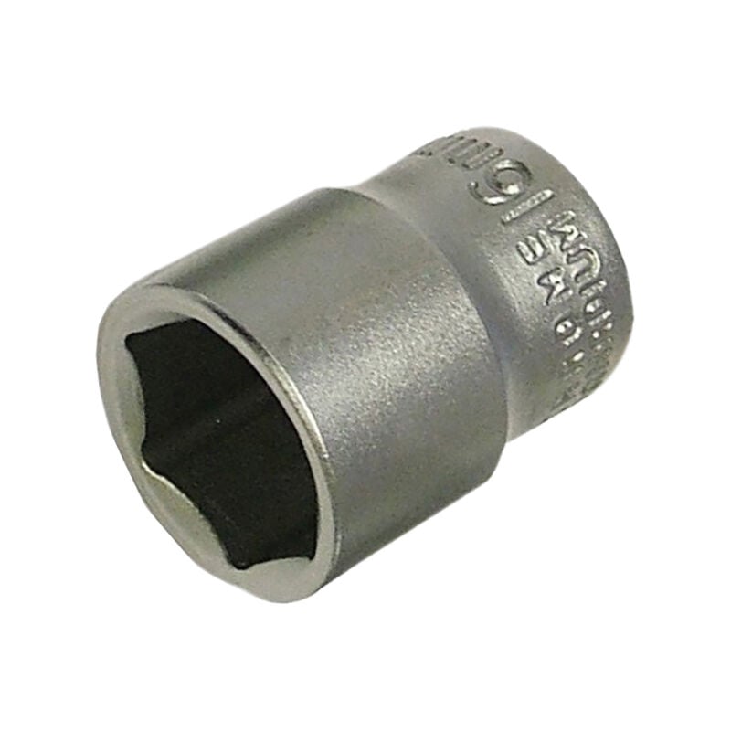 Faithfull - 3/8in Drive 14mm Hexagon Socket Satin Chrome Plated FAISOC3814