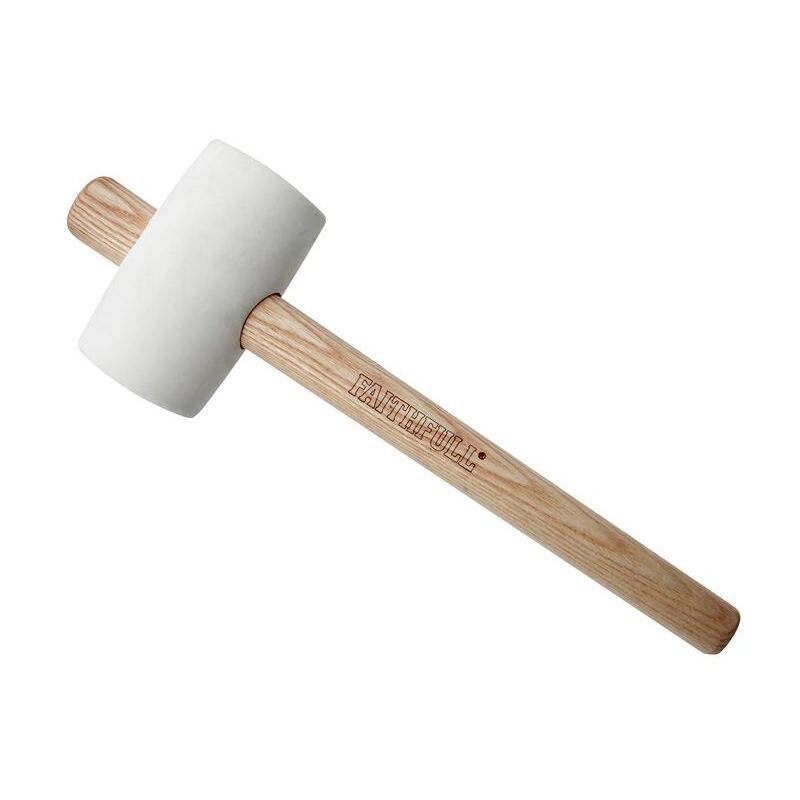Faithfull FSC White Rubber Mallet 16oz FAIRMWF16FSC