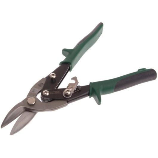 Faithfull - Green Compound Aviation Snips Right Cut 250mm (10in) FAIAS10G