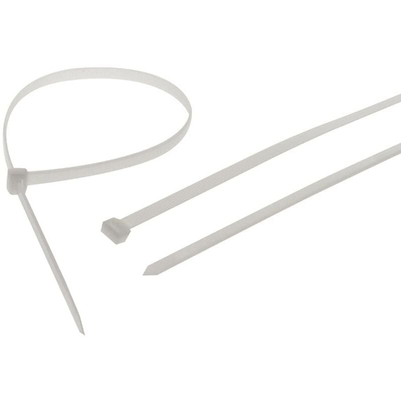 Faithfull - Heavy-Duty Cable Ties White 9.0 x 905mm (Pack 10) FAICT900WHD
