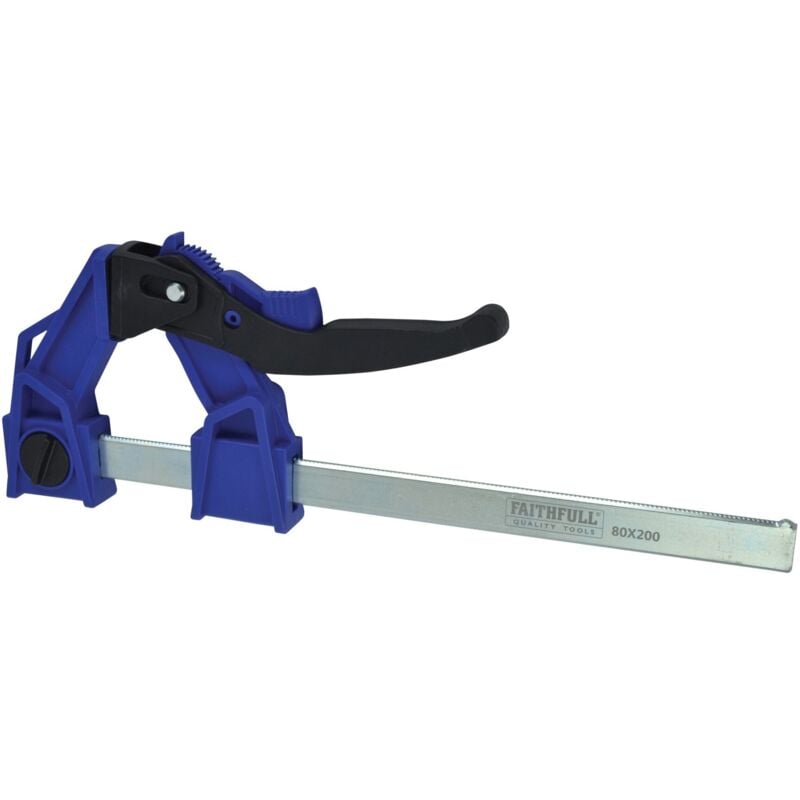 Faithfull - Heavy-Duty Lever Clamp Capacity 200mm FAILC200120