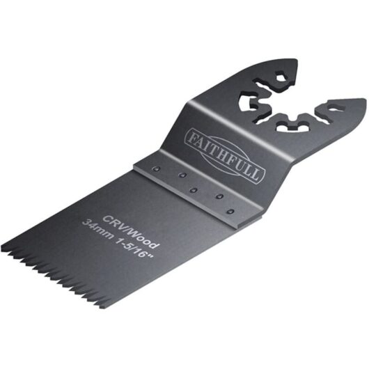 Faithfull - Multi-Functional Tool CrV Flush Cut Wood Blade Side Set 34mm FAIMFW34