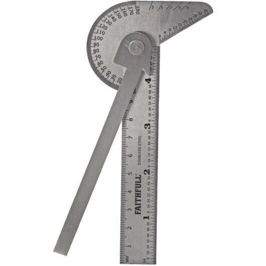 Faithfull - Multi Purpose Angle Protractor 100mm (4in) faigaugemult