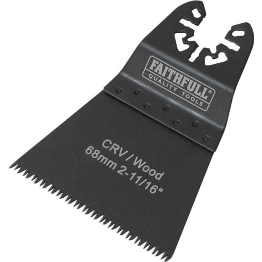 Faithfull - Multi-function Tool crv Flush Fast Cut Wood Ground Side Set 68mm, Pack