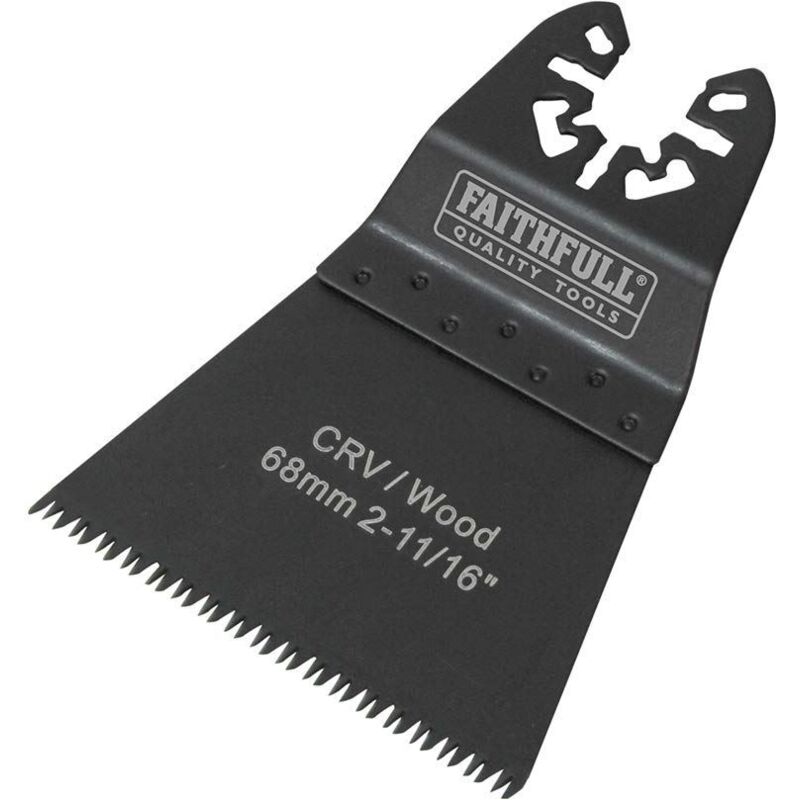 Faithfull - Multi-function Tool crv Flush Fast Cut Wood Ground Side Set 68mm, Pack