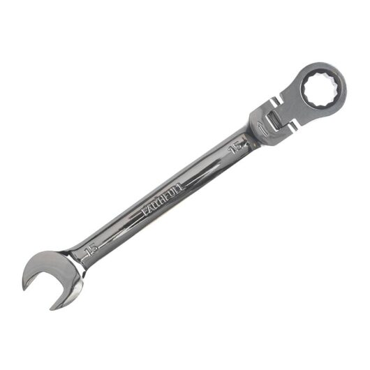Faithfull - SJW6115 Ratchet Combination Spanner Flex Head cv 15mm FAISPARAT15