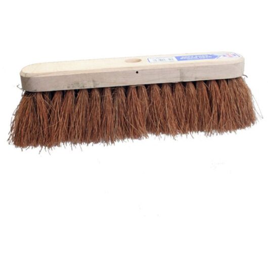 Faithfull Soft Coco Broom Head - 300mm (12-inch) Durable Natural Fiber Broom Head for Cleaning and Sweeping