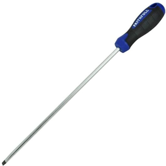Faithfull - Soft Grip Screwdriver Flared Slotted Tip 10.0 x 250Mm