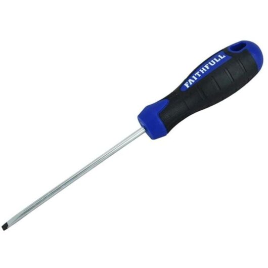 Faithfull - Soft Grip Screwdriver Parallel Slotted Tip 4.0 x 100mm FAISDP100