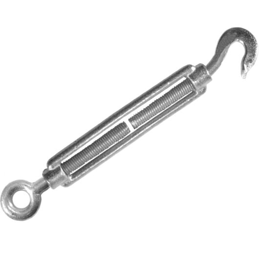 Faithfull - Straining Screw 10mm Hook & Eye Galvanised 133mm FAICHSCREW10