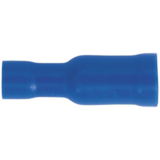 Female Socket Terminal 5mm Blue, Pack of 100 - Sealey