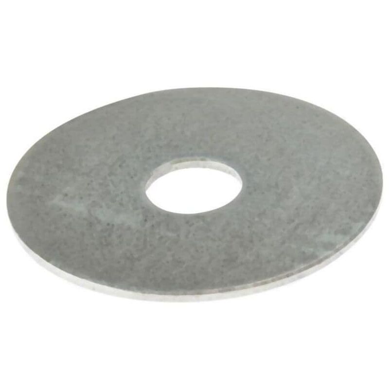 Flat Mudguard Washers zp M6 x 50MM Bag 10 - Forgefix