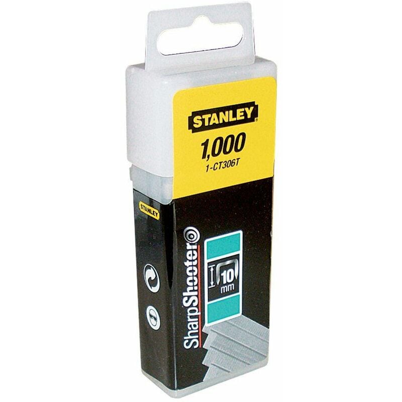 Flat Narrow Crown Staples 10mm CT306T (Pack 1000) - STA1CT306T