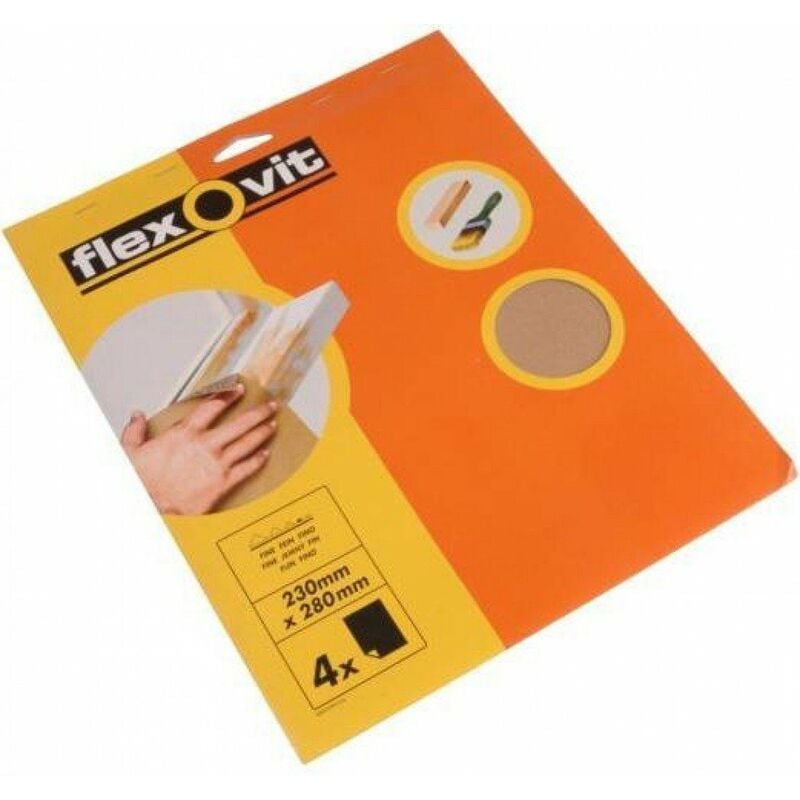 Flexovit - Glasspaper Sanding Sheets 230 x 280mm Assorted (25) FLV26563