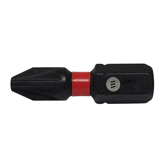ForgeFast Pozidriv Compatible Impact Bit PZ2 x 25mm (Card 2) FORFFPZ225 - Forgefix