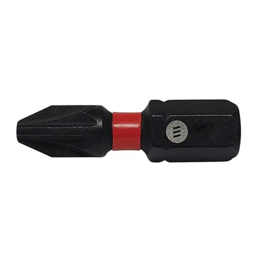 ForgeFast Pozidriv Compatible Impact Bit PZ3 x 25mm (Card 2) FORFFPZ325 - Forgefix