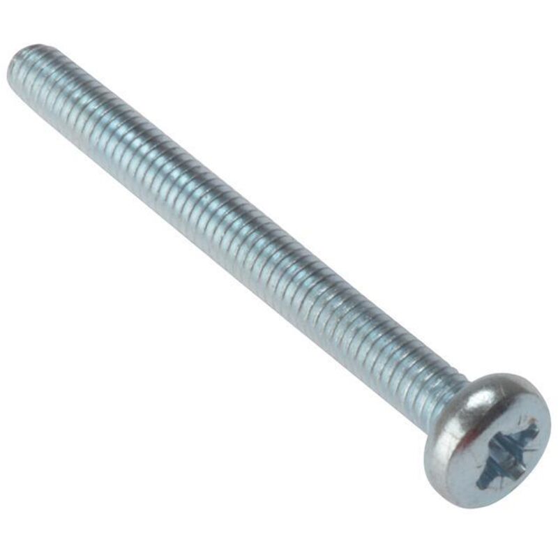 Forgefix - 25MSPH630 Machine Screw Pozi Compatible Pan Head zp M6 x 30mm Bag 25 FORMSPH630M