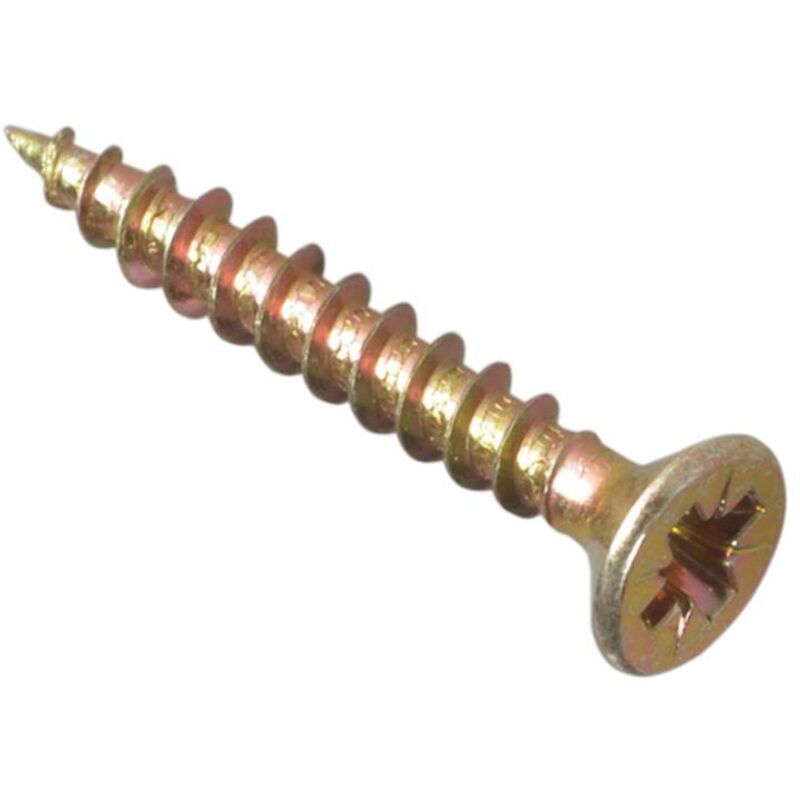 Forgefix - Multi-purpose Pozi Compatible Screw Csk st zyp 3.0 x 25MM Box 200