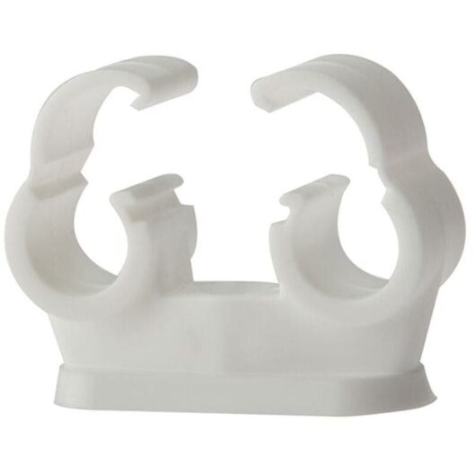 Forgefix - Pipe Clip Double Cliplock 15mm Box 50 FORPCDC15