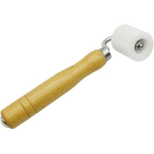 Gotrays - Hand Pressure Roller Paper Presser Flat Seam Roller Pressure Roller Hand Tool, Natural Wood