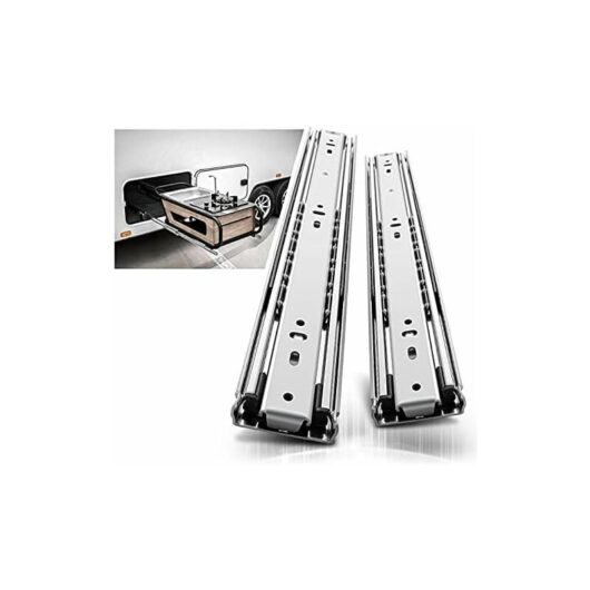 Heavy Duty Drawer Runners 400mm Full Extension Ball Bearing Drawer Slide Rail Load Capacity 68kg 1 Pair