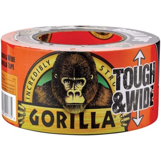 Heavy-Duty Reinforced Gorilla Tape - 27 M (89 ft) Extra Wide 73 mm (2.87 inches) for Heavy-Duty Repairs and Bonding