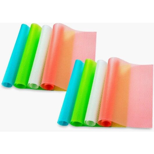 Héloise - 8 Pcs 45cm29cm Fridge Mat Antibacterial Antifouling Non Slip Fridge Mat Refrigerator Base Cushion diy Cabinet Mat Shoes Mat Table Mat
