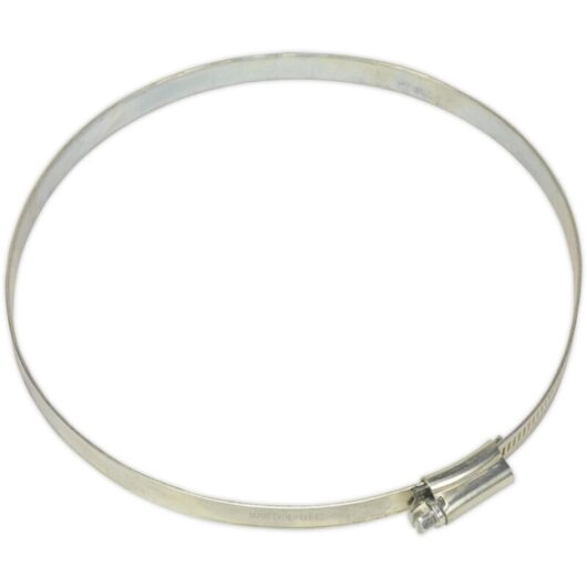 Hose Clip Zinc Plated 140-160MM Pack of 10 - Sealey