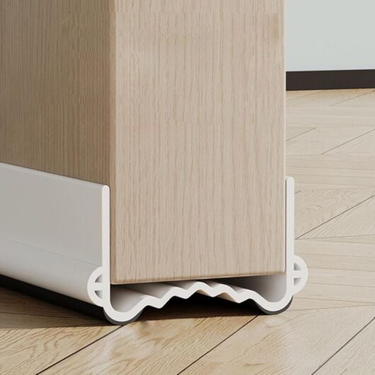 Ikodm - 100 cm Insulating Door Bottom, Anti-Cold Door Draught Excluder, Anti-Noise Door Seal (White, Width 3.5-5.5 cm)