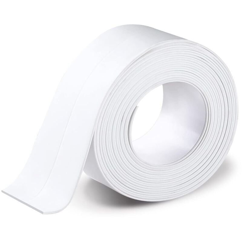 Ikodm - Sealing Strip for Bathroom, Kitchen, Shower, Accessories White, Size: 3.2m x 3.8cm