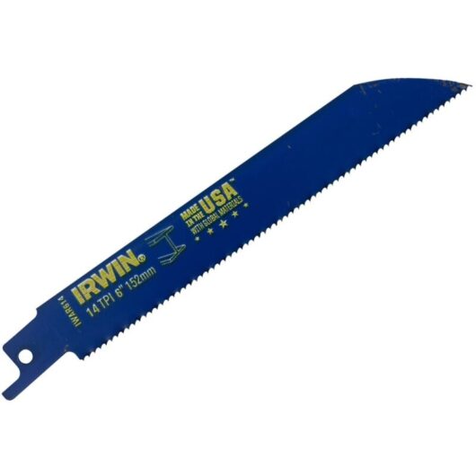 Irwin - 10504143 614R Bi-Metal Sabre Saw Blades for Metal Cutting 150mm Pack of 25 IRW10504143