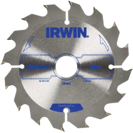 Irwin - Construction Circular Saw Blade 125 x 20mm x 16T atb IRW1897086