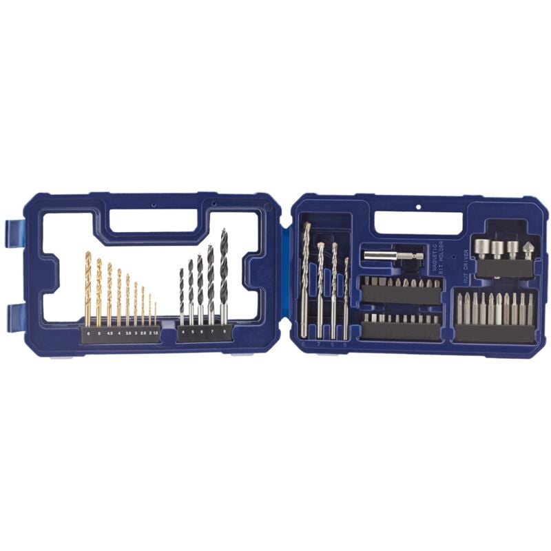 Irwin IW6062524 53-Piece Drill and Screwdriver Bit Set with Compact Carry Case