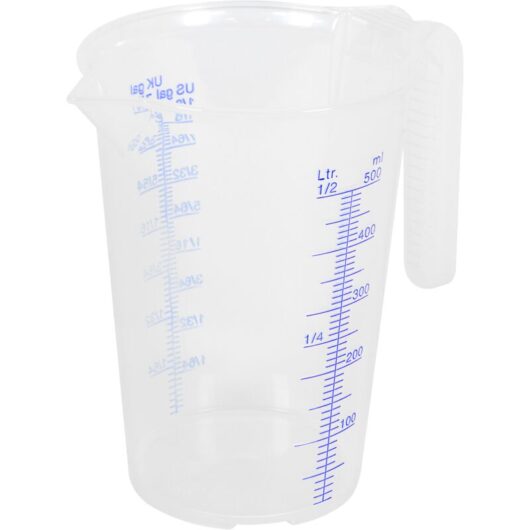 JT0500 Translucent Measuring Jug 0.5L - Sealey