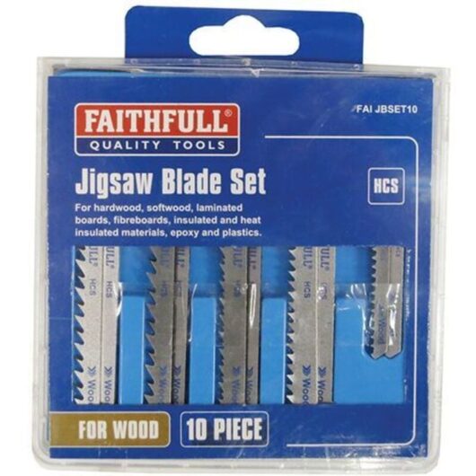 Jigsaw Blade Set of 10 Assorted FAIJBSET10
