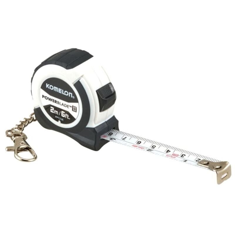 Komelon PowerBlade II Pocket Key Ring Tape 2M/6ft (Width 13mm)