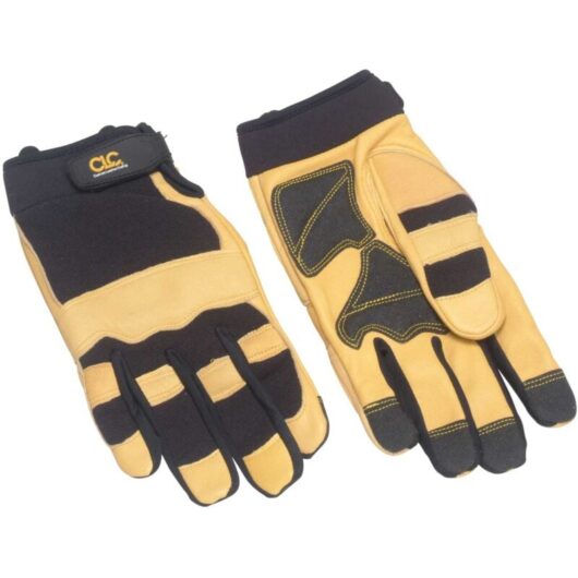 Kuny's Hybrid-275 Top Grain Leather and Neoprene Cuff Gloves - Large (Size 10)