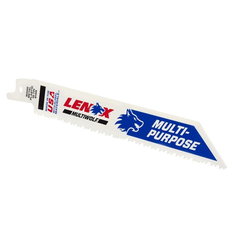 Lenox MultiWolf Wave Edge Reciprocating Saw Blade - 152 x 19 x 0.9mm, 10 TPI, Pack of 1