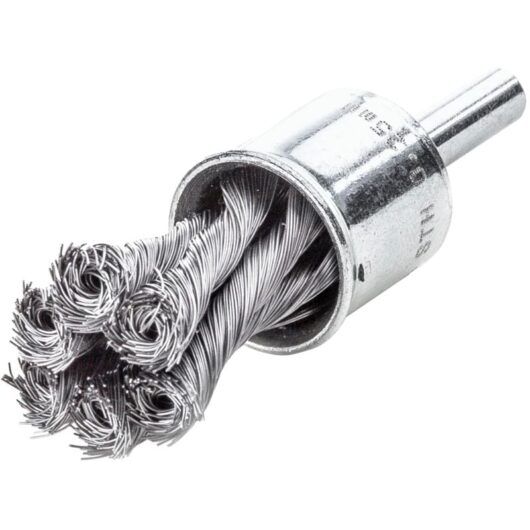 Lessmann ® - Lessmann Knot End Brush with Shank 22mm, 0.35 Steel Wire LES454278