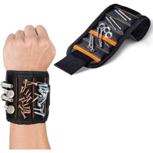 Magnetic Tool Bracelet Strong Magnetic Hardware Storage Screw Magnetic Tool Bracelet Ikodm